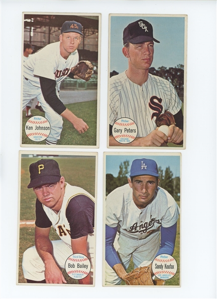 1964 Topps Giants Complete Set w/ Sandy Koufax, Bob Clemente, Mickey Mantle, Harmon Killebrew, Bob Gibson, Carl Yastrzemski, Hank Aaron, Willie Mays and many more