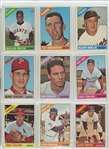 1966 Topps Complete Set Featuring Hank Aaron, Willie Stargell, Willie McCovey, Bob Clemente, Bob Gibson, Mickey Mantle, Willie Mays, Hank Aaron, and many more.  All high numbers included and in...