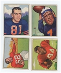 Lot of 10 1950 Bowman Football Cards with 4 HOF