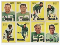 Lot of 15 Different 1955 Bowman Football Philadelphia Eagles