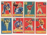 Lot of 64  1956 Topps Football with 19 HOFers incl. Frank Gifford and Bobby Layne