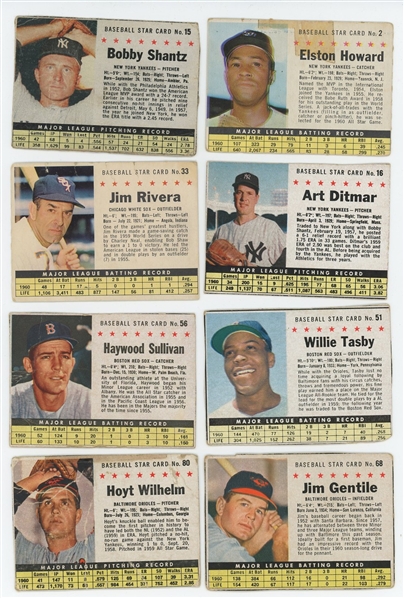 1961 Post 24-card lot (23 different) including HOF Hoyt Wilhelm, Red Schoendienst, Robin Roberts, Don Drysdale, Duke Snider, and Ernie Banks (LOW GRADE)