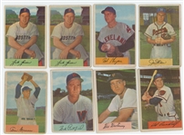 1954 Bowman 45-card lot (42 different) including HOF Larry Doby (LOW GRADE)