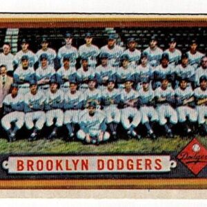 1957 Topps Brooklyn Dodgers Team Card #324 Mid-Series