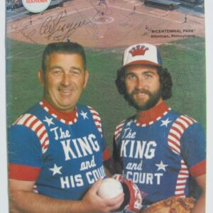 King and His Court Program Signed by Eddie Feigner