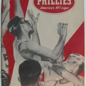 1958 Professional Basketball NBA Booklet Phillies Cigars