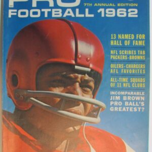 1962 Petersen's Pro Football 7th Annual Edition Jim Brown Cover