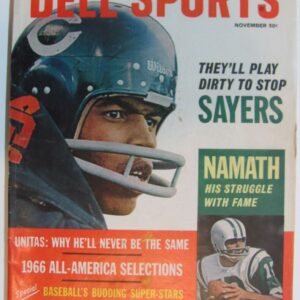 November 1966 Dell Sports Gale Sayers & Joe Namath