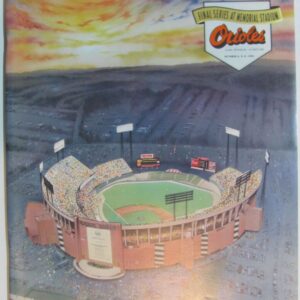 Baltimore Orioles v. Detroit Tigers Scorecard Oct 5, 1991 w/ 5 Ticket Stubs