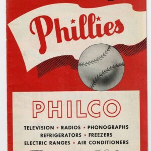 1953 Philadelphia Phillies v. Milwaukee Braves Program