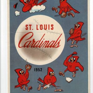 1952 St. Louis Cardinals v. New York Giants Program