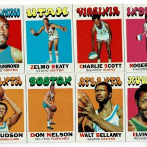 Lot of 111 1971-72 Topps Basketball Cards w/ 24 HOFers