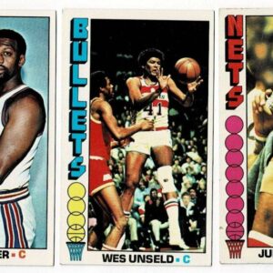 Lot of 63 1976-77 Topps Basketball w/ 12 HOFers incl Julius Erving