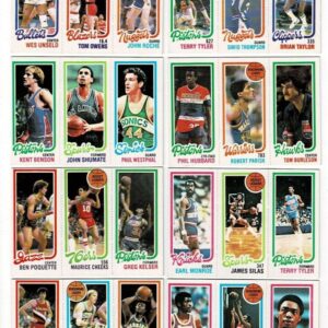 Lot of 85 1980-81 Topps Basketball w/ 47 HOFers