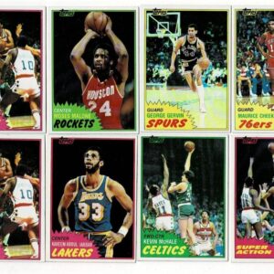 Lot of 295 1981-82 Topps Basketball w/ 60 HOFers incl. Magic & McHale