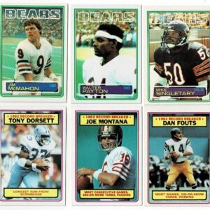 1983 Topps Football Complete Set with 33-Card Sticker Set