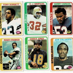 1978 Topps Football Complete Set Tony Dorsett Rookie