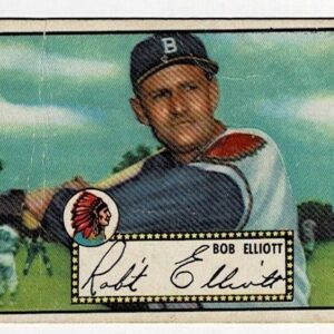 1952 Topps Bob Elliott #14 Black Back