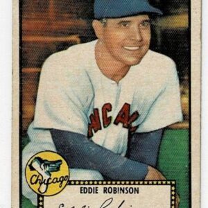 1952 Topps Eddie Robinson #32 Red Back