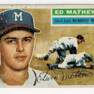 1956 Topps Eddie Mathews #107