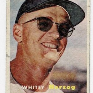 1957 Topps Whitey Herzog #29