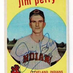 1959 Topps Jim Perry Signed Card