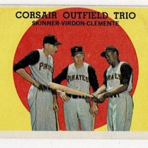 1959 Topps Corsair Outfield Trio Roberto Clemente #543