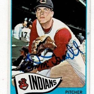 1965 Topps Sam McDowell Signed Card