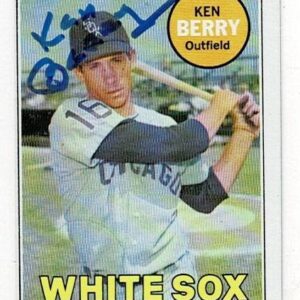 1969 Topps Ken Berry Signed Card