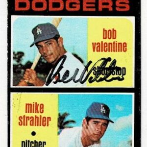 1971 Topps Bobby Valentine Rookie Signed Card
