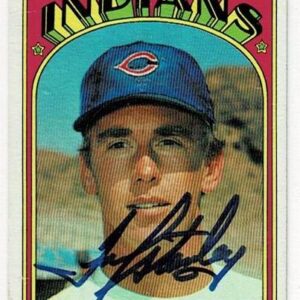 1972 Topps Fred Stanley Signed Card