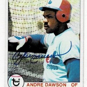 1979 Topps Andre Dawson Signed Card