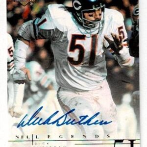 2001 Upper Deck NFL Legends Autograph Dick Butkus