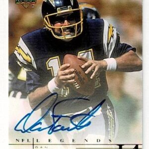 2001 Upper Deck NFL Legends Autograph Dan Fouts