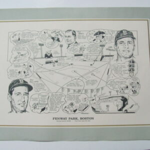 1990 Sporting News Litho Print Fenway Park Boston Red Sox