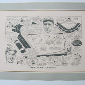 1990 Sporting News Litho Print Wrigley Field Chicago Cubs