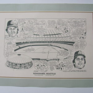 1990 Sporting News Litho Print The Kingdome Seattle Mariners