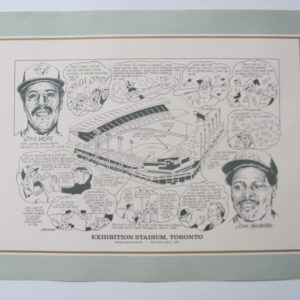 1990 Sporting News Litho Print Exhibition Stadium Toronto Blue Jays