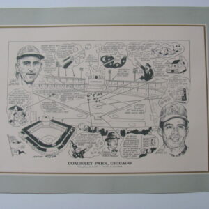 1990 Sporting News Litho Print Comiskey Park Chicago White Sox