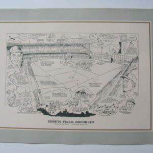 1990 Sporting News Litho Print Ebbetts Field Brooklyn Dodgers