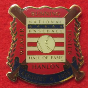 1996 Baseball Hall of Fame Induction Pin Jim Bunning, Earl Weaver