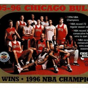1996 Upper Deck 1995-96 Chicago Bulls 72 Wins/1996 NBA Champions #/10000