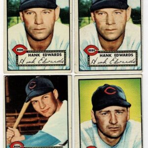 Lot of 3 1952 Topps Baseball Cards Cincinnati Reds