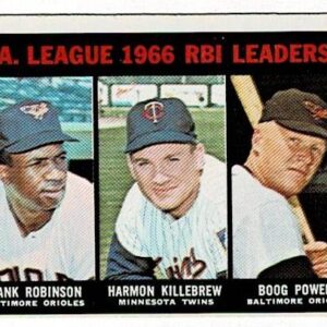 1967 Topps AL 1966 RBI Leaders Frank Robinson #241