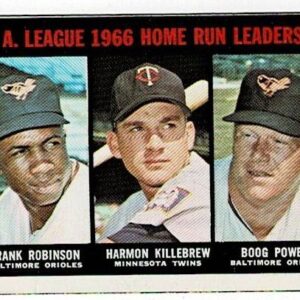 1967 Topps AL 1966 HR Leaders Frank Robinson #243