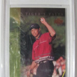 2001 Upper Deck - Tiger's Tales Tiger Woods #TT18 Rookie Beckett Graded 9