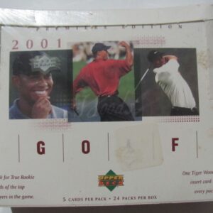 2001 Upper Deck Premiere Edition Golf Factory Sealed Hobby Box
