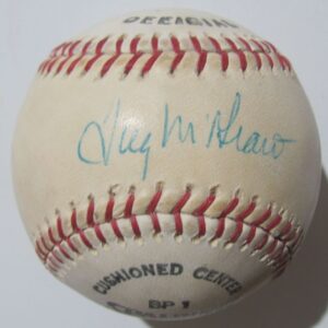 Tug McGraw Signed Baseball