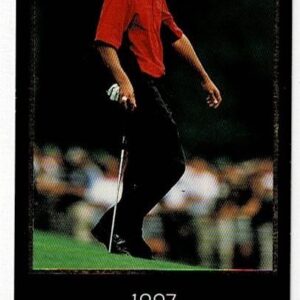 Tiger Woods 1997 - Grand Slam Ventures Gold Foil Rookie Masters Golf Card