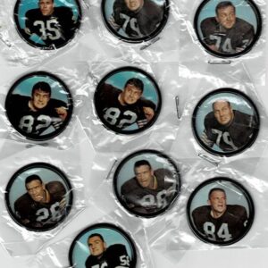 1962 Salada Football Coins Cleveland Browns Lot of 10